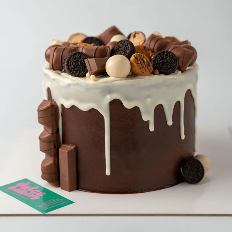 Pastel Drip Cake de chocolate