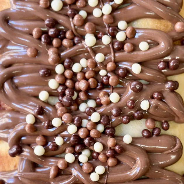 Coca de crema Nutella